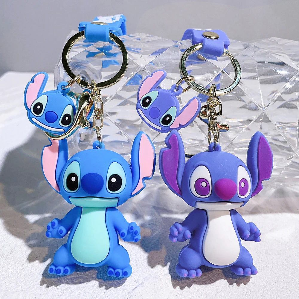 Disney Stitch Toys Keychain Anime Figure Stitch Pendant Keychain Sweet