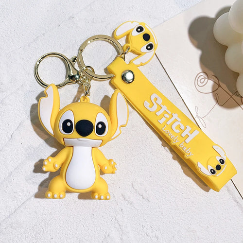 Disney Stitch Toys Keychain Anime Figure Stitch Pendant Keychain Sweet